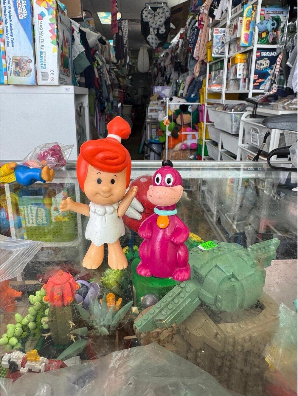 Flintstone Kids Wilma Slaghoople Vintage Coleco 1986 and purple Dino